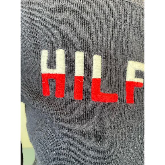 Tommy Hilfiger womens blue Sweater with embroidered logo size M - Picture 5 of 8